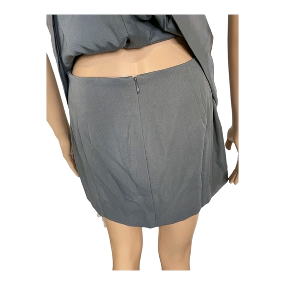 All THE WAYS Womens Moxie Mini Skirt & Vest Top Set Size Small Grey - Picture 10 of 10